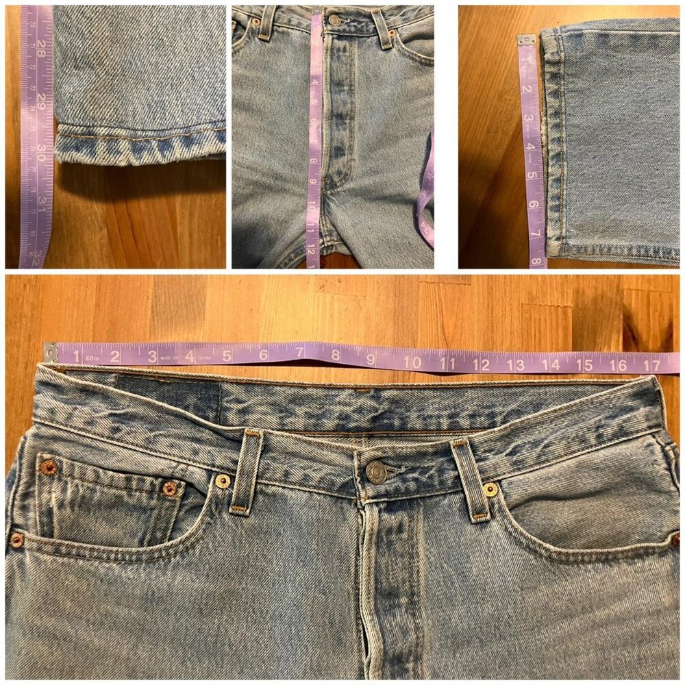 Unisex Vintage Made in the USA Levi's 501s (button fly) - Picture 5 of 6